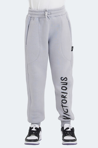 Slazenger LANEY Unisex Kids Sweatpants Stone Gray - Thumbnail