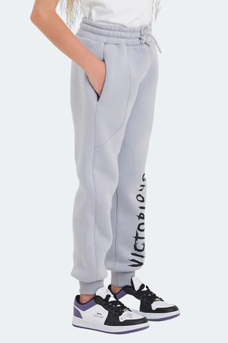 Slazenger LANEY Unisex Kids Sweatpants Stone Gray - Thumbnail