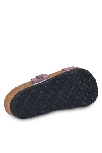 Slazenger LARA Kadın Terlikleri Pembe Patent - Thumbnail