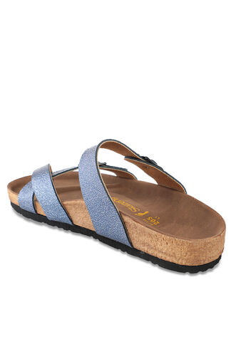 Slazenger LARA Women's Slippers Blue Glitter - Thumbnail