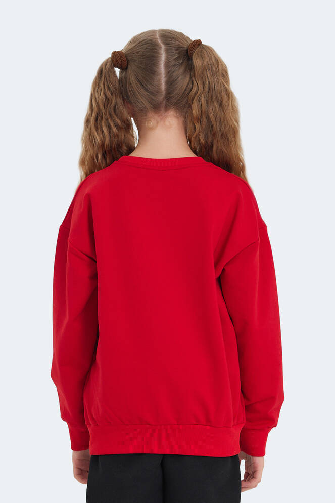 Slazenger LAST Unisex Çocuk Kırmızı Sweatshırt
