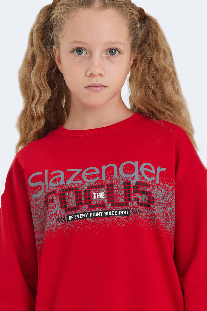 Slazenger LAST Unisex Çocuk Kırmızı Sweatshırt