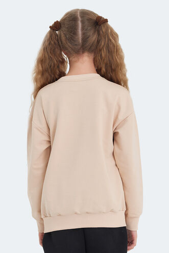 Slazenger LAST Unisex Kids Sweatshirt Camel - Thumbnail