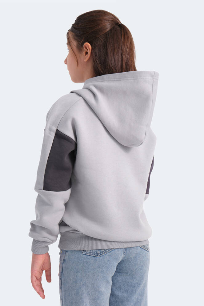 Slazenger LAYNE Unisex Kids Sweatshirt Grey - Black
