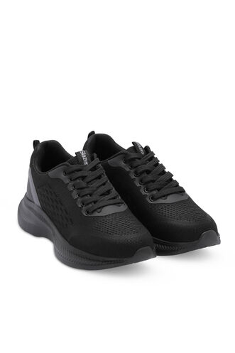Slazenger LEMAR Kadın Sneaker Ayakkabı Siyah - Siyah - Thumbnail