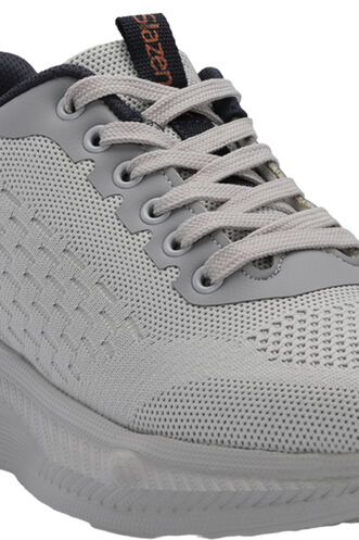 Slazenger LEMAR Men's Sneaker Shoes Grey - Navy - Thumbnail