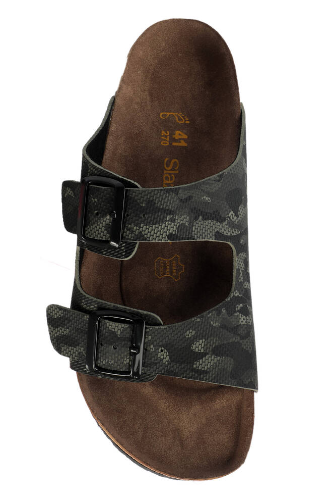 Slazenger LENS Erkek Terlikleri Haki Kamuflaj