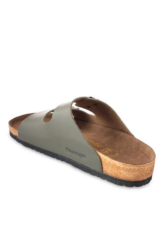 Slazenger LENS Erkek Terlikleri Haki - Thumbnail