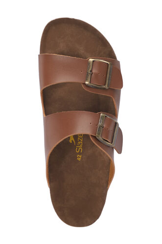 Slazenger LENS Erkek Terlikleri Kahverengi - Thumbnail