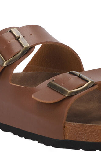 Slazenger LENS Erkek Terlikleri Kahverengi - Thumbnail