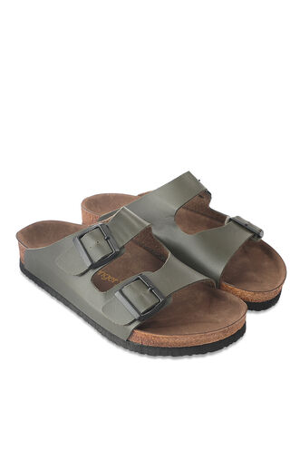 Slazenger LENS Kadın Terlikleri Haki - Thumbnail