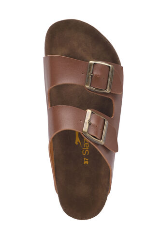 Slazenger LENS Kadın Terlikleri Kahverengi - Thumbnail