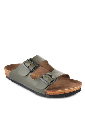Slazenger LENS Men's Slippers Khaki - Thumbnail