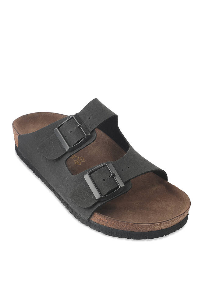 Slazenger LENS Unisex Slippers Black Nubuck