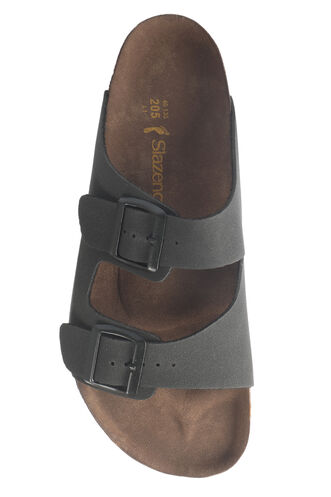 Slazenger LENS Unisex Terlik Siyah Nubuk - Thumbnail