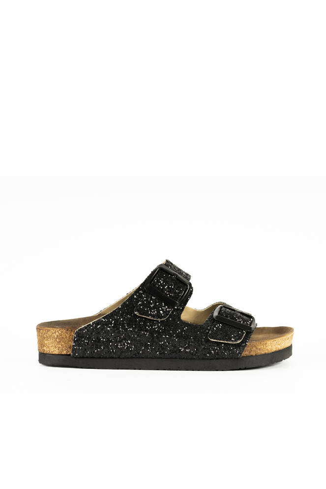 Slazenger LENS Women's Slippers Black Glitter