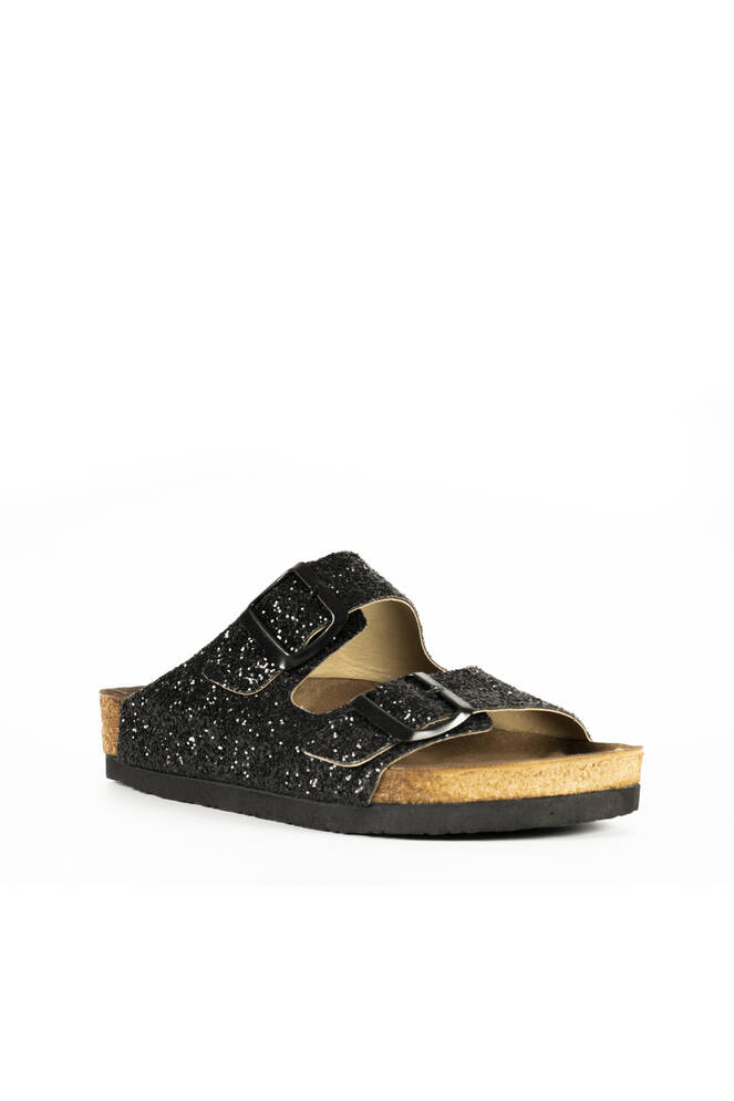 Slazenger LENS Women's Slippers Black Glitter