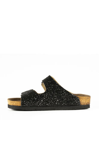 Slazenger LENS Women's Slippers Black Glitter - Thumbnail