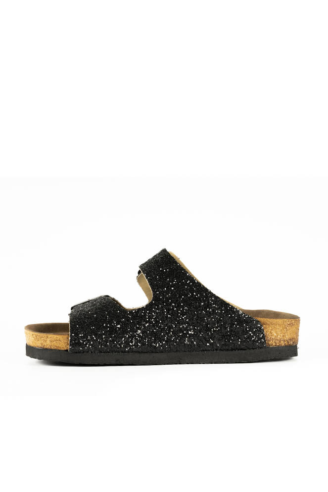 Slazenger LENS Women's Slippers Black Glitter