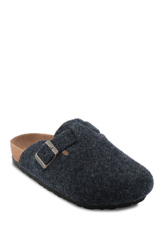 Slazenger LEO Felt Women's Slippers Navy - Thumbnail