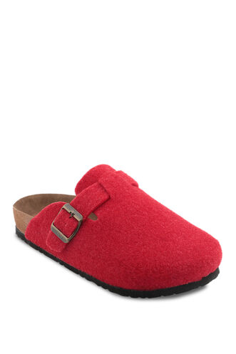 Slazenger LEO Felt Women's Slippers Red - Thumbnail