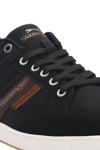 Slazenger LESSON Erkek Sneaker Ayakkabıları Siyah - Beyaz - Thumbnail