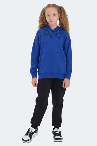 Slazenger LETTO Unisex Kids Sweatshirt Royal Blue - Thumbnail