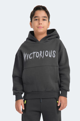 Slazenger LEXUS Unisex Çocuk Sweatshirt Koyu Gri - Thumbnail