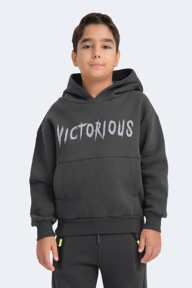 Slazenger LEXUS Unisex Çocuk Sweatshirt Koyu Gri