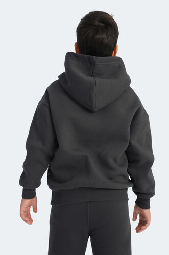 Slazenger LEXUS Unisex Çocuk Sweatshirt Koyu Gri - Thumbnail
