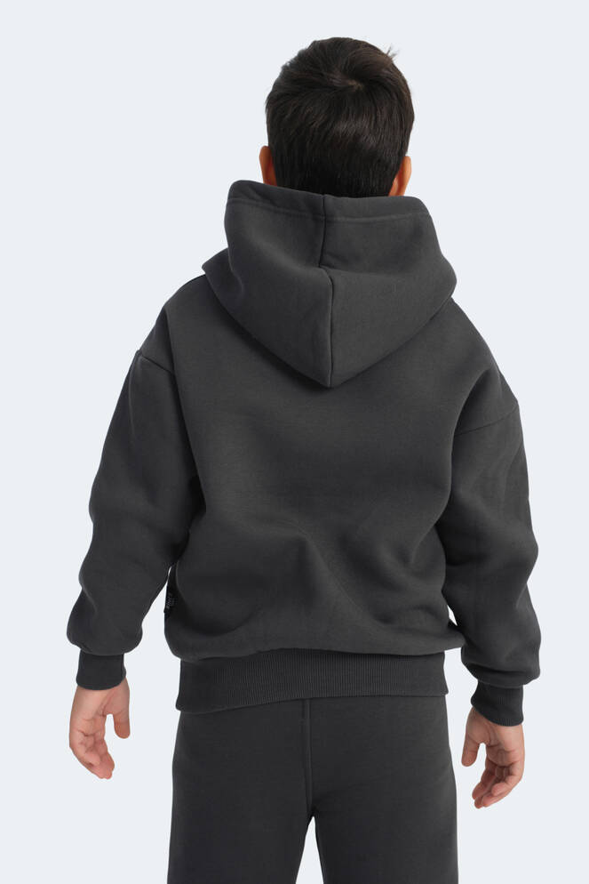 Slazenger LEXUS Unisex Çocuk Sweatshirt Koyu Gri