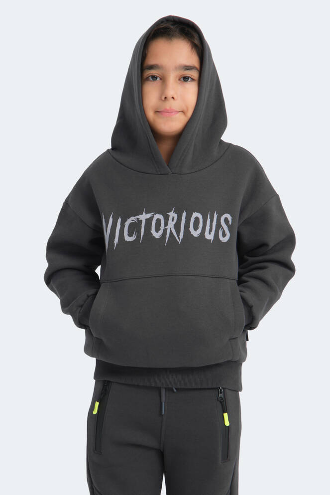 Slazenger LEXUS Unisex Çocuk Sweatshirt Koyu Gri