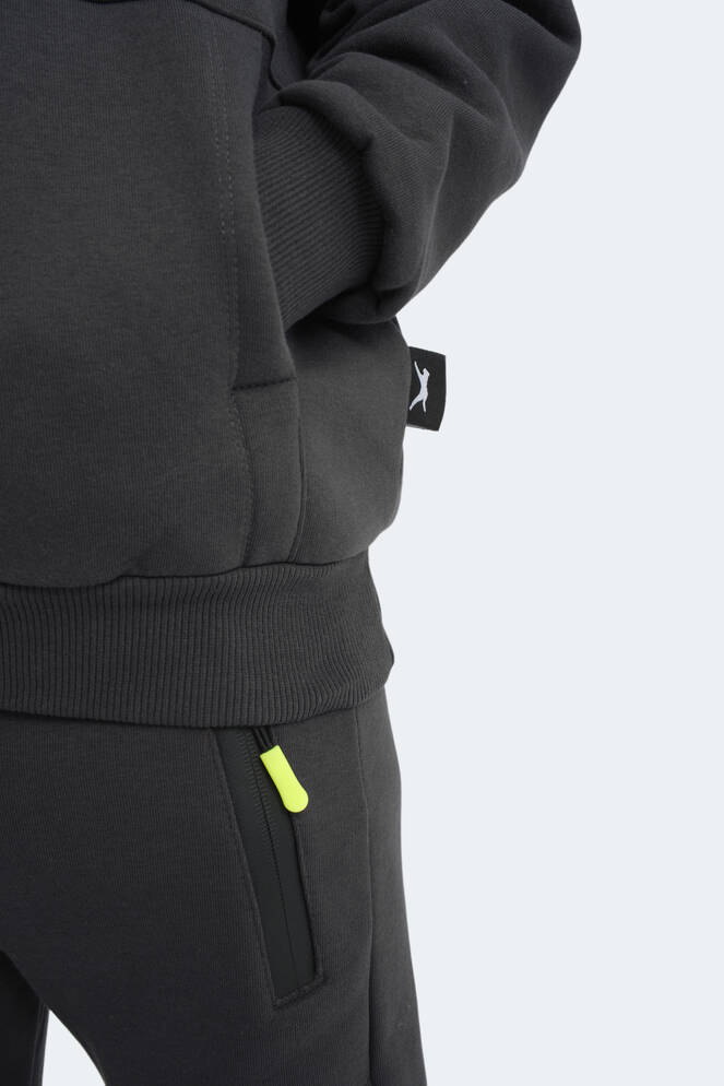 Slazenger LEXUS Unisex Çocuk Sweatshirt Koyu Gri