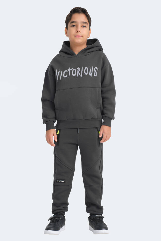Slazenger LEXUS Unisex Çocuk Sweatshirt Koyu Gri