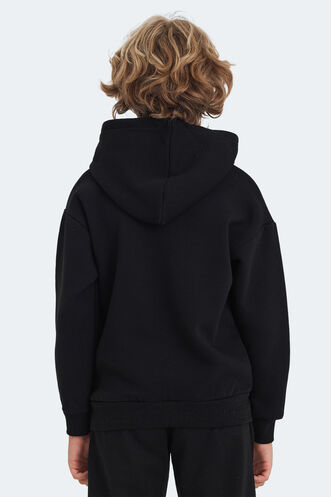 Slazenger LEXUS Unisex Çocuk Sweatshirt Siyah - Thumbnail