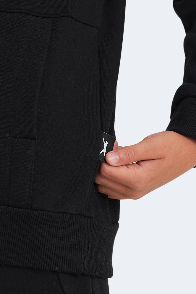 Slazenger LEXUS Unisex Çocuk Sweatshirt Siyah