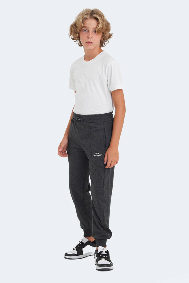 Slazenger LINE Unisex Kids Sweatpants Dark Gray