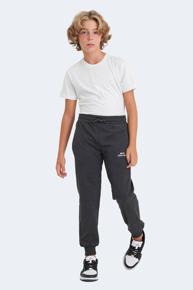 Slazenger LINE Unisex Kids Sweatpants Dark Gray