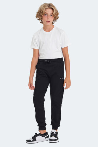 Slazenger LIVE Unisex Çocuk Eşofman Altı Siyah - Thumbnail