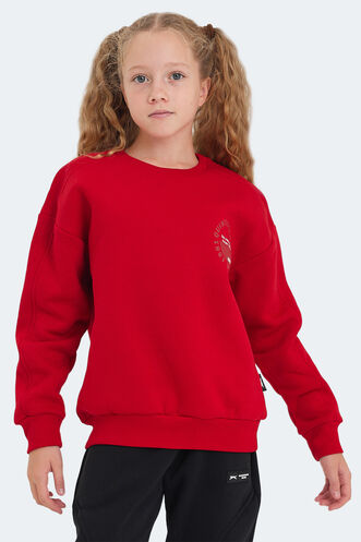Slazenger - Slazenger LONE Girls' Sweatshirt Red