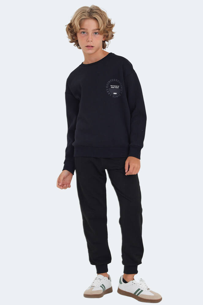 Slazenger LONE Unisex Kids Sweatshirt Navy Blue
