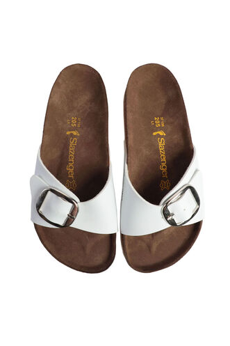 Slazenger LORA Kadın Terlik Beyaz - Thumbnail