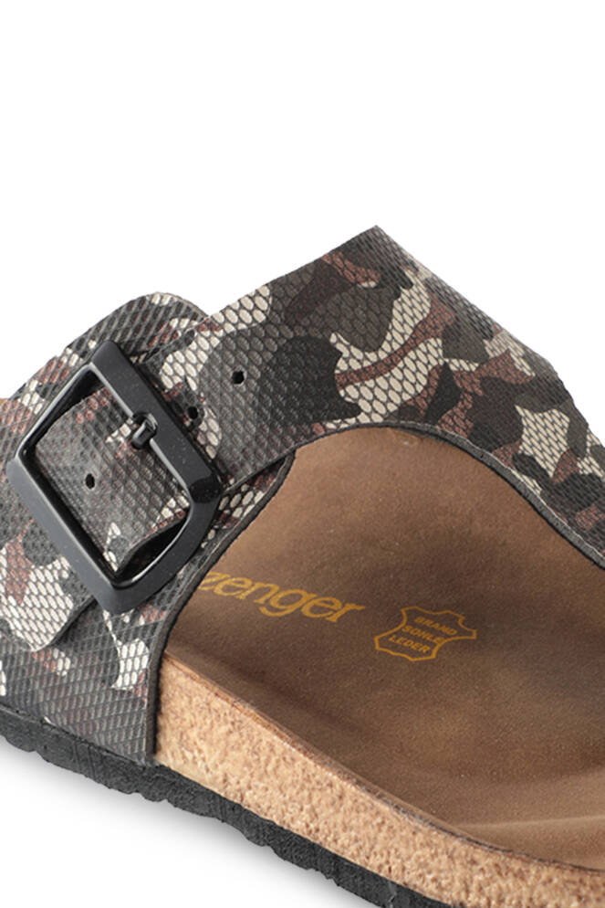 Slazenger LUKE Erkek Terlikleri Siyah Kamuflaj