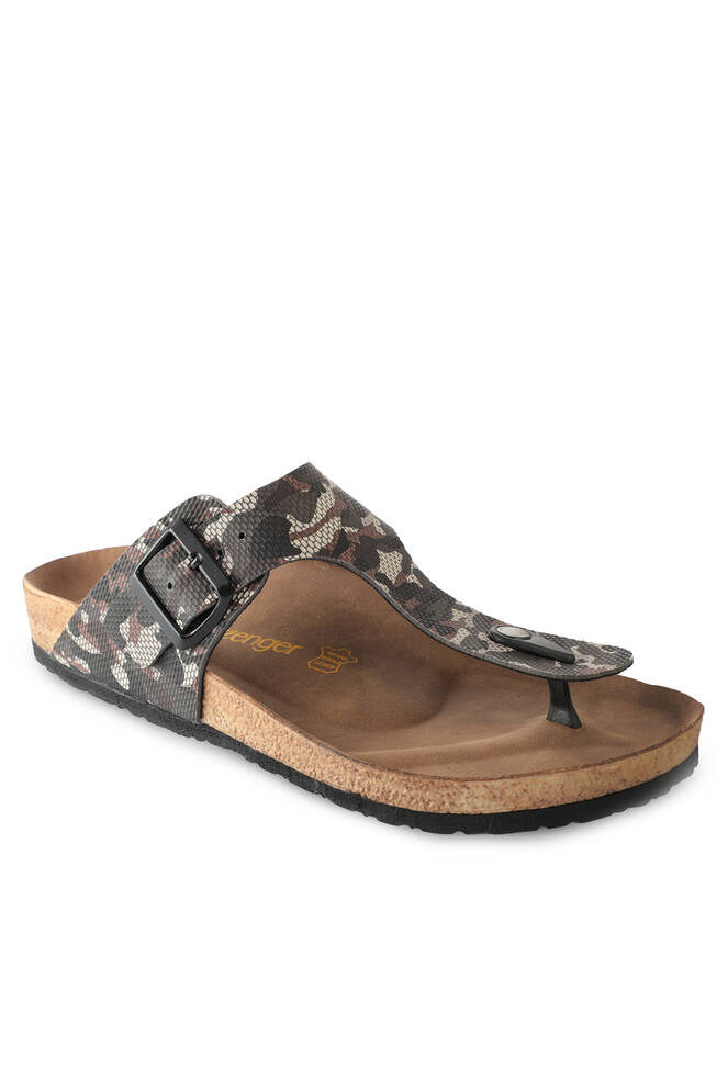 Slazenger LUKE Erkek Terlikleri Siyah Kamuflaj