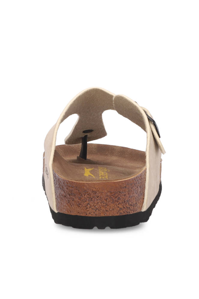 Slazenger LUKE Kadın Terlikleri Bej Nubuk