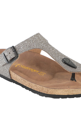 Slazenger LUKE Kadın Terlikleri Gri - Mor - Thumbnail