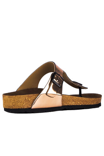 Slazenger LUKE Kadın Terlikleri Gümüş Patent - Thumbnail