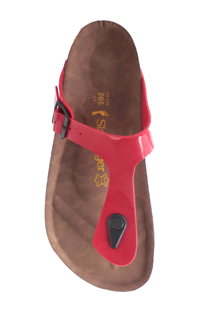 Slazenger LUKE Kadın Terlikleri Kırmızı Patent