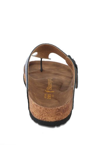 Slazenger LUKE Kadın Terlikleri Mavi Simli - Thumbnail