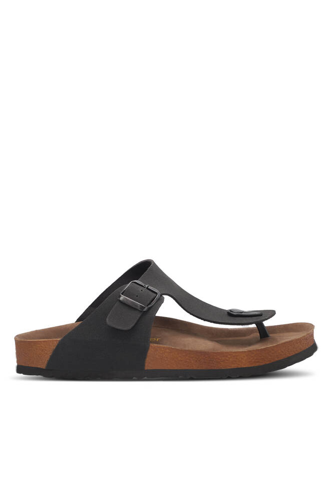 Slazenger LUKE Unisex Slippers Black Nubuck